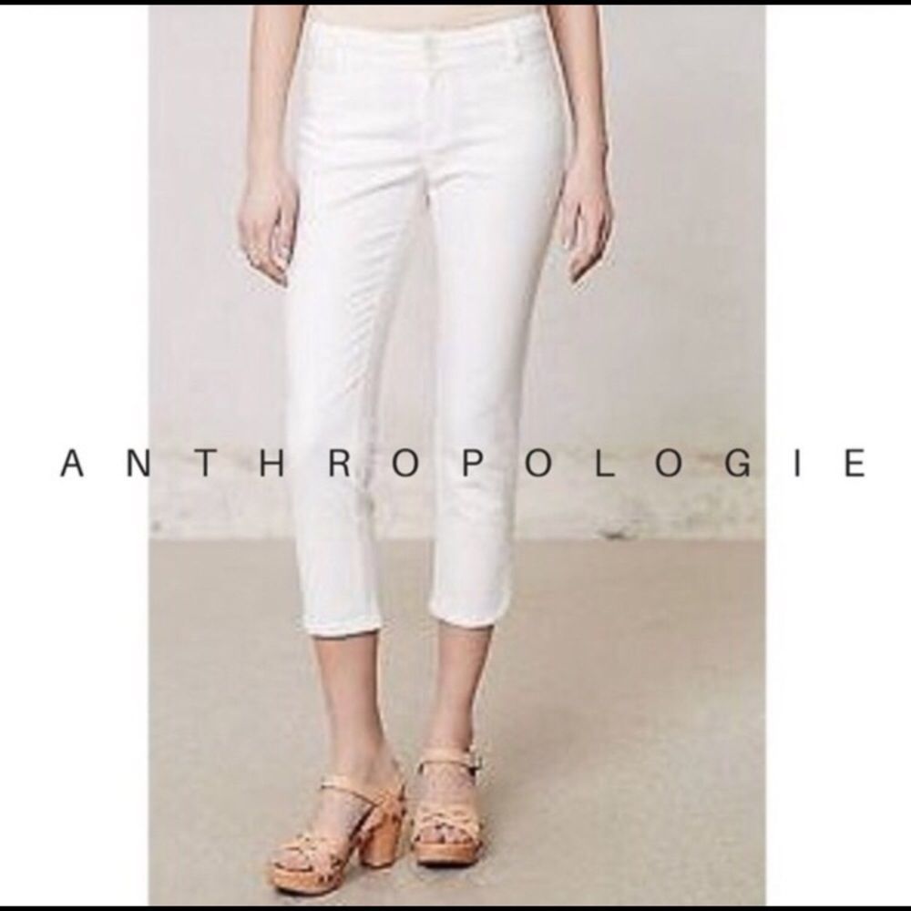 Anthropologie Cartonnier white capris - 4
